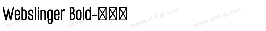 Webslinger Bold字体转换